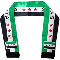 SKY FLAG Custom Syria Scarf 14*135cm The Syrian Arab Republic Syrian three Star Scarf Banner For Wedding event decoration 1