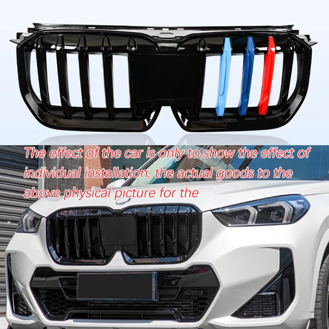 車 用 X1 U11 2023 2024 フロントバンパーリップディフューザースポイラースプリッターボディキットガードカーアクセサリ  フロントバンパースポイラーリップカーロワーボディキットスプリッターブレードBMW X1 U11 U12 2023 2024に 車用フロントバンパーリップスポイラーディフ​​ューザースプリッターボディキットエプロンカバーガードトリム BMW X1 U11 IX