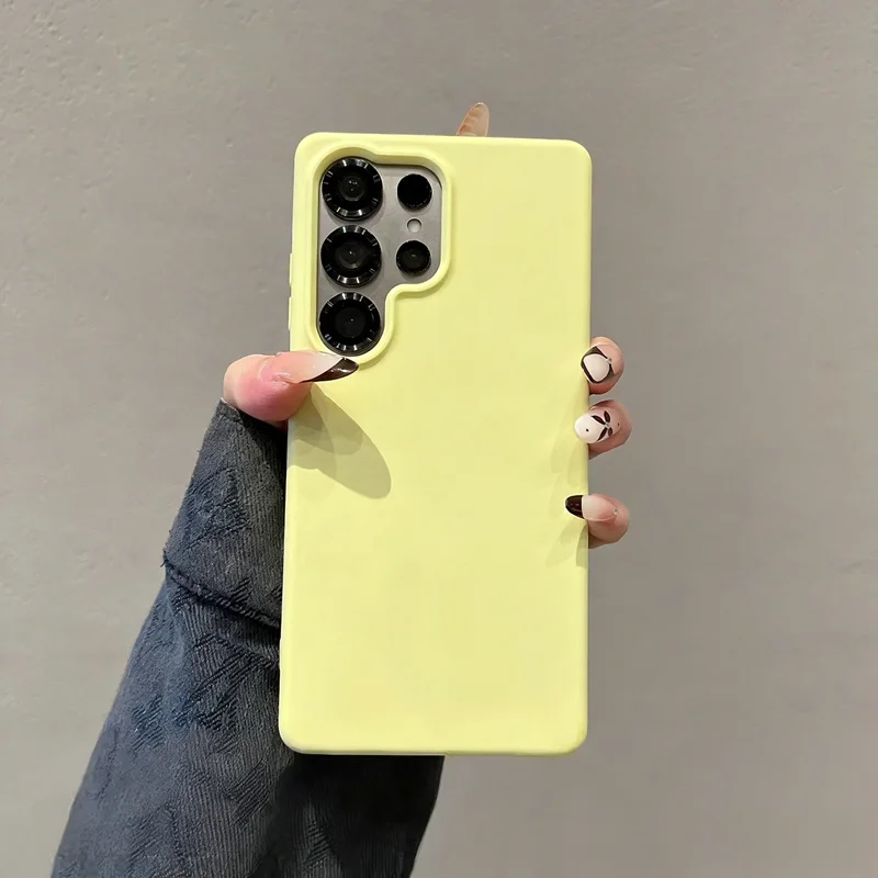 Ultra Liquid Silicone Flocking Candy Color Case