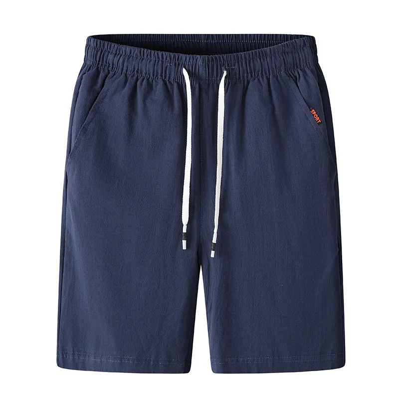 Casual Men Solid Linen Shorts