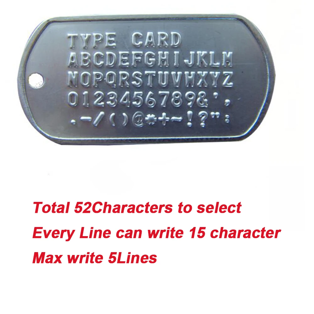 Stainless Steel Dog Tag Military Set of 2 Personalised Necklaces Army Style with Ball Chain Silencers Custom Make Necklaces