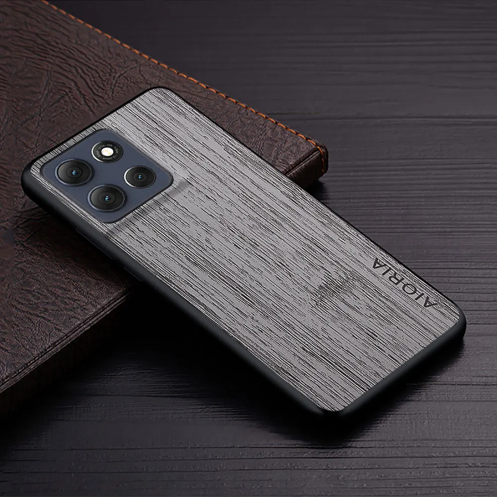 Luxury Bamboo Wood Pattern Leather Phone Case Cover - Premium Design for Motorola Moto G Series