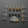 9pcs Brass Steel Wire Wheel Brush Polishing Grinder Accessories Rotary Electric Tool Kit For Engraver Steel Polishing Grinding 4