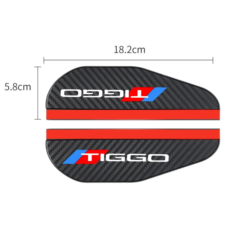 Car Rearview Mirror Rain Eyebrow Protector Rain Sticker 2x for CHERY TIGGO 2 3 4 7 PRO 8 A3 Weatherstrip Accessories Rearview Mirror Rain Eyebrow