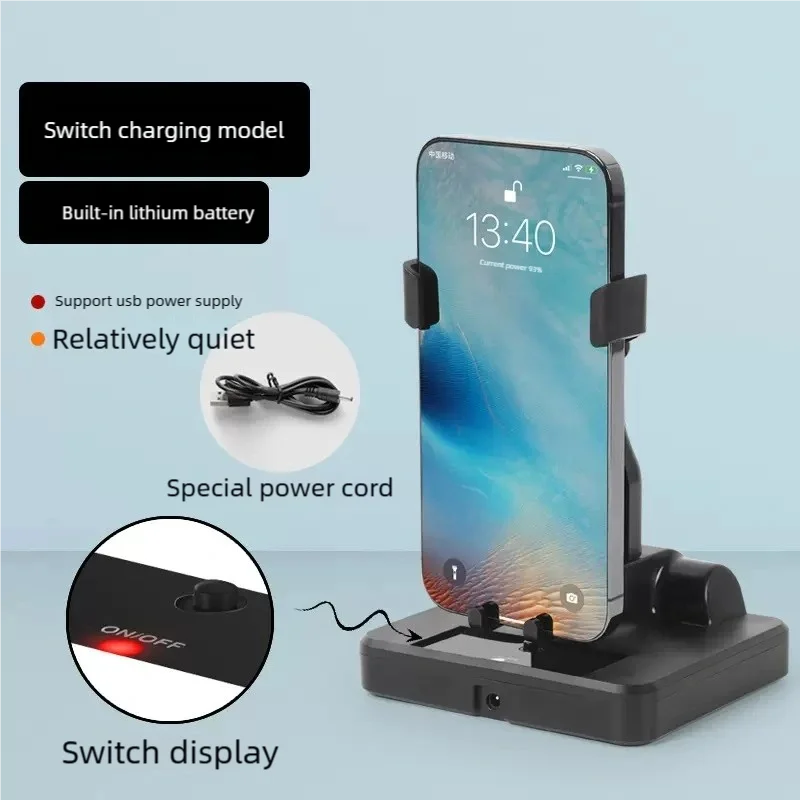 Schreibtisch Telefon Schaukel Gerät Automatische Schütteln Wiggler Schritt Handy Schrittzähler Pinsel Stepper Halter Unterstützung Smartphone Halterung – Detail 7