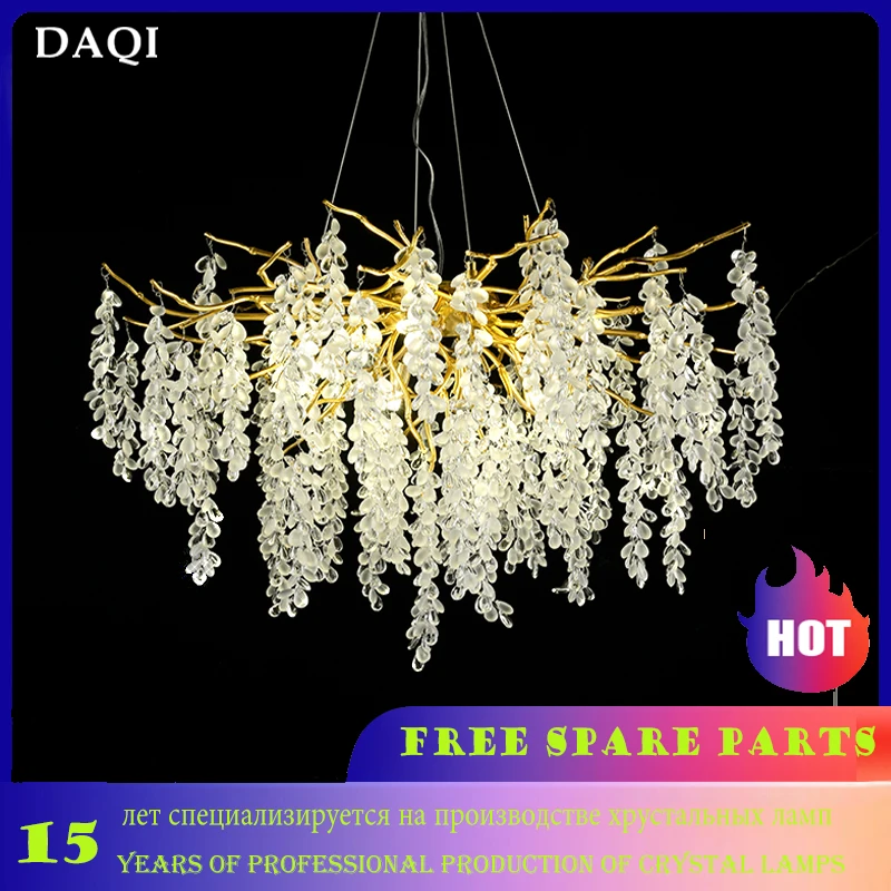 

Bedroom LED crystal chandelier Living room crystal lamp Hotel lighting Crystal lights Restaurant home decoration Crystal lamps