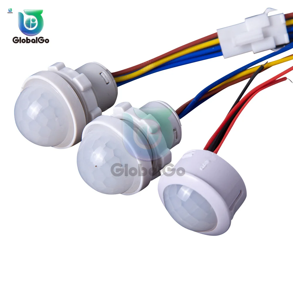자동 센서 조명 스위치 LED 인체 모션 센서, 적외선 PIR 프로브, LED 바디 모션 센서