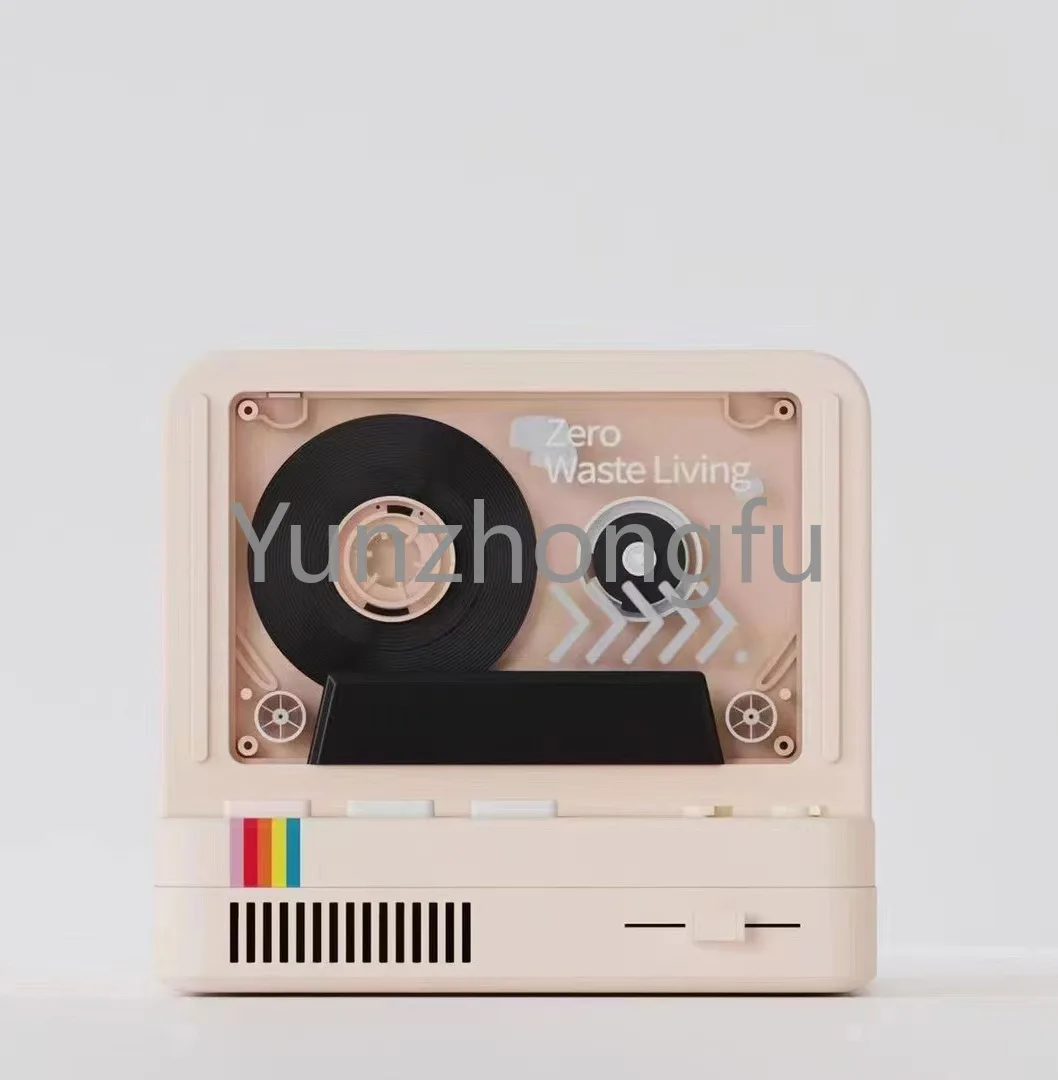 New Creative Phonograph X20 Vintage 10W Retro Tape Speaker Bluetooth Colorful Light Portable Bluetooth Audio Support TF Card