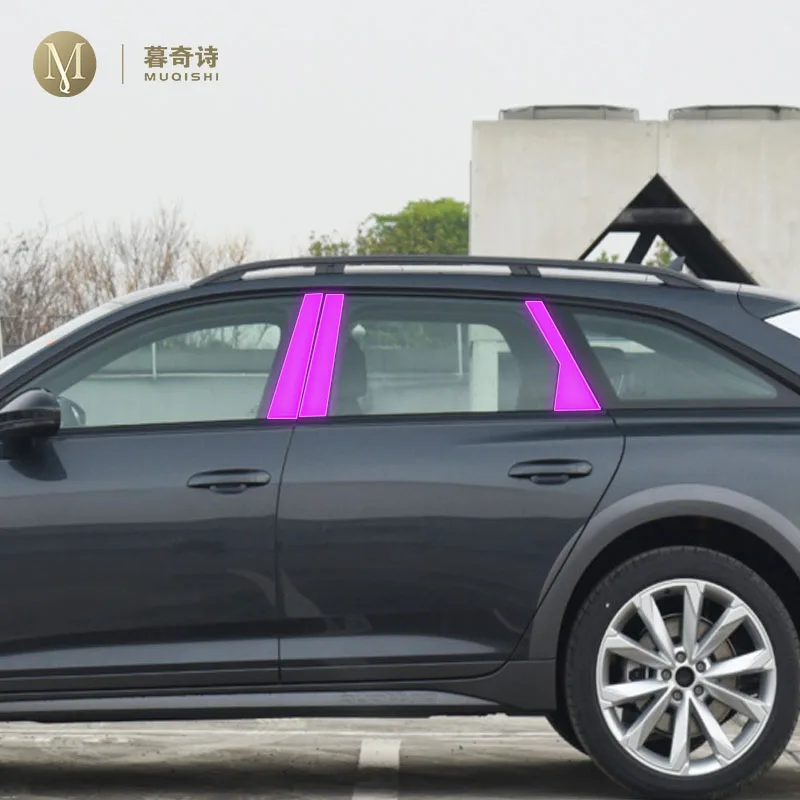 

Пленка для корпуса автомобиля Audi A6 C8 2019-2023, B C, оконная стойка, Предотвращение царапин, ремонтная мембрана из ТПУ, пленка PPF, аксессуары