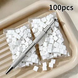 Square Nail Art Sponge Set - Gradient Design Brushes for Manicure Supplies (50 Pieces) (100Pcs - Set)