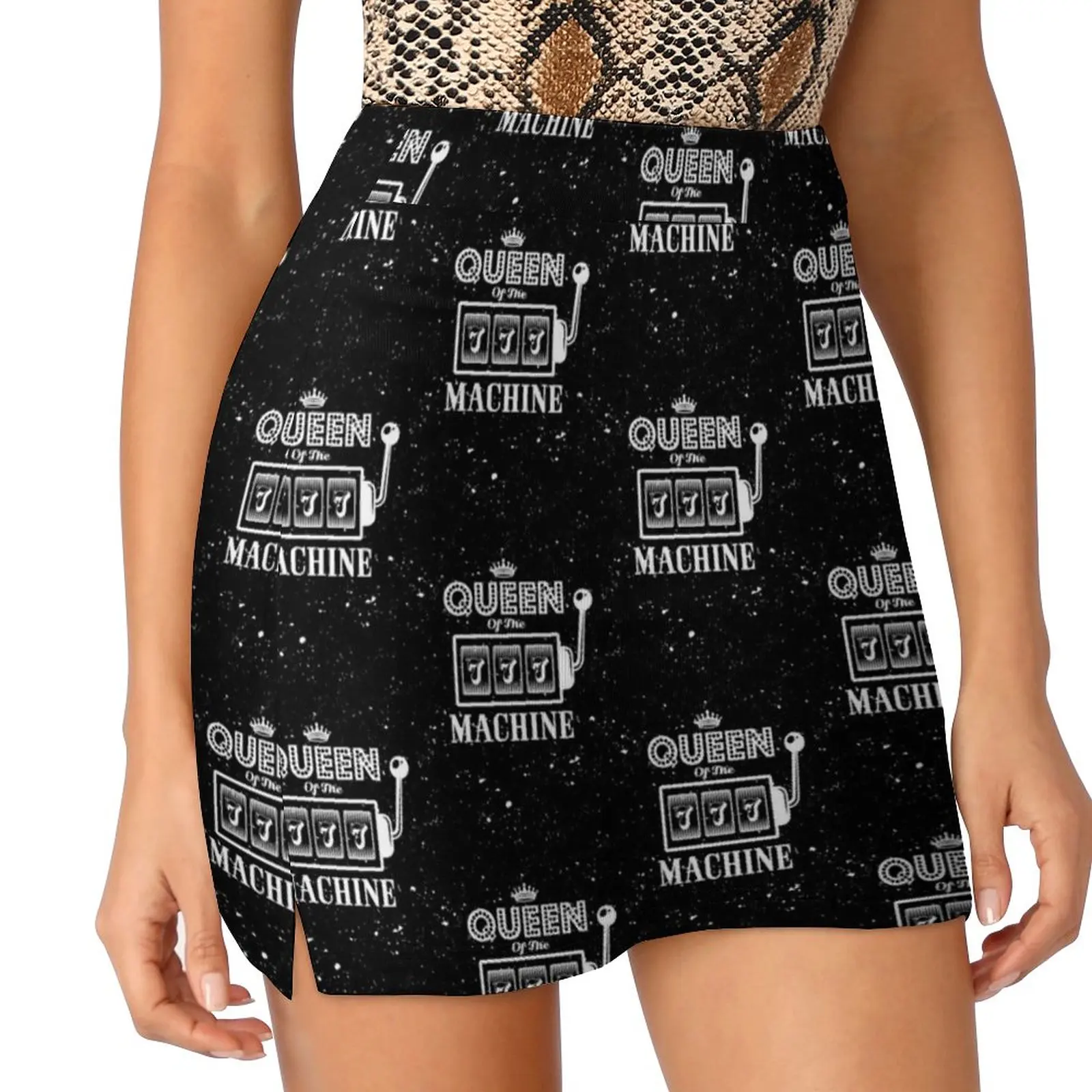 Casino Slot Machines Queen Light Proof Trouser Skirt School uniform night club outfit Womens dresses