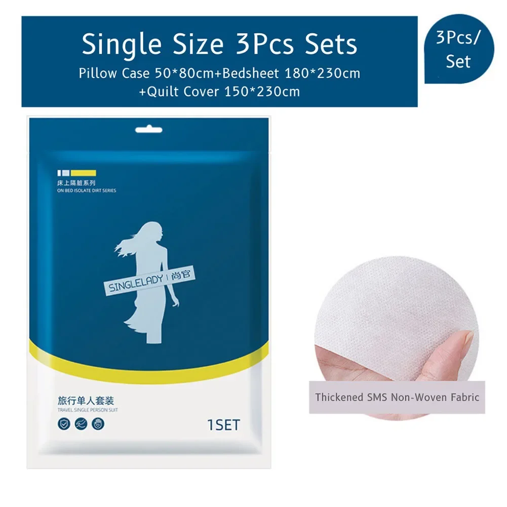 Quilt Cover Bedsheet Quilt Cover Set Soft Toiletries Travel Comfortable Essential High Water Absorbent