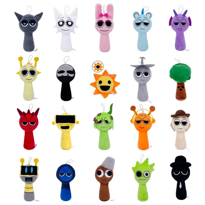 Plush Toys Sprunki Plush Doll Game Cartoon Pillow Kids Birthday Christmas Gifts Stuffed Dolls