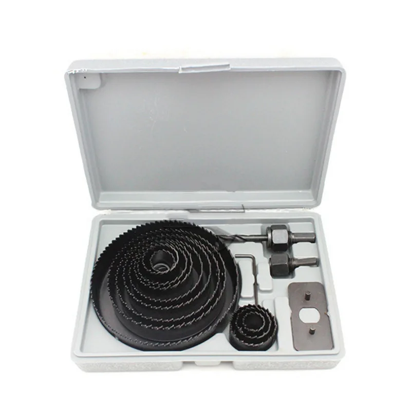 1116pcs19127mmwoodworkingholesawsetdrillbitcarbonsteelhole