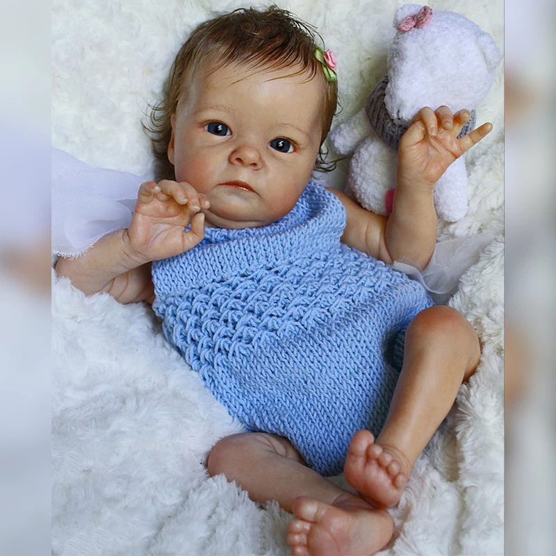 16 Inch Painted Reborn Doll Kit Handmade Soft Vinyl Bebe Newborn Kits