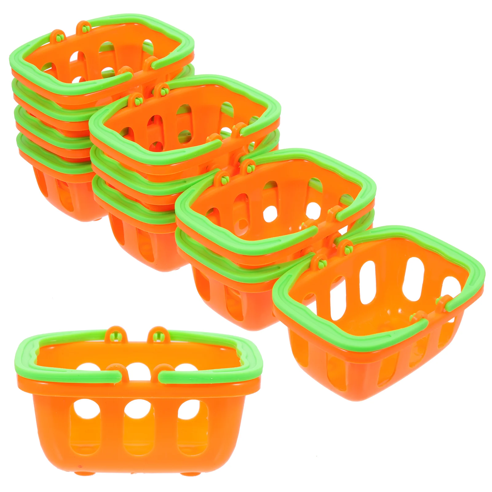 

10 Pcs Mini Shopping Basket Toys Baskets Kids Hamper Small Tiny Model Decor for Play