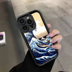 Kanagawa Great Wave Soft Anime Phone Case Cover - iPhone 14 Plus (Z1)
