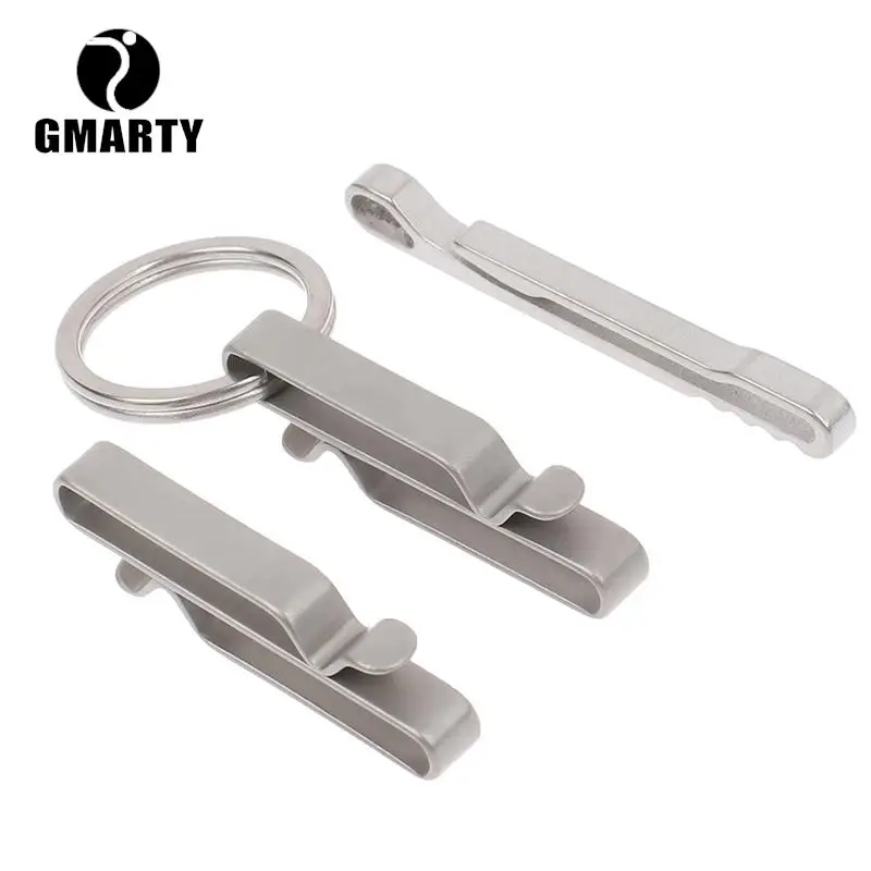 

Titanium Alloy Key Ring Belt Clip Quick Draw Keychain Hanging Buckles Molle Webbing Buckle Ribbon Ending Buckles Outdoor Tool