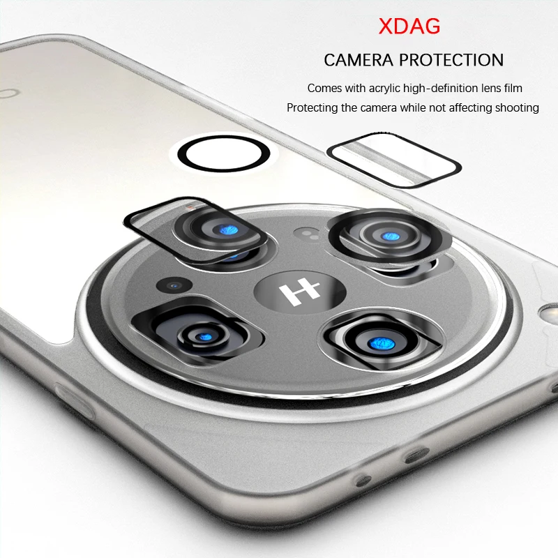 Luxury Coque Soft Silicone Acrylic Glass Lens Phone Case Back Cover