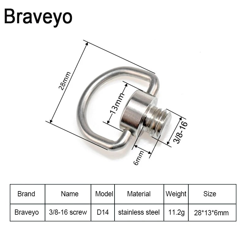 Camera Screw D-ring Quick Release Screw Universal Photography Accessories 1/4 Inch For Dslr Camera Plate camera screw mount camera quick release plate