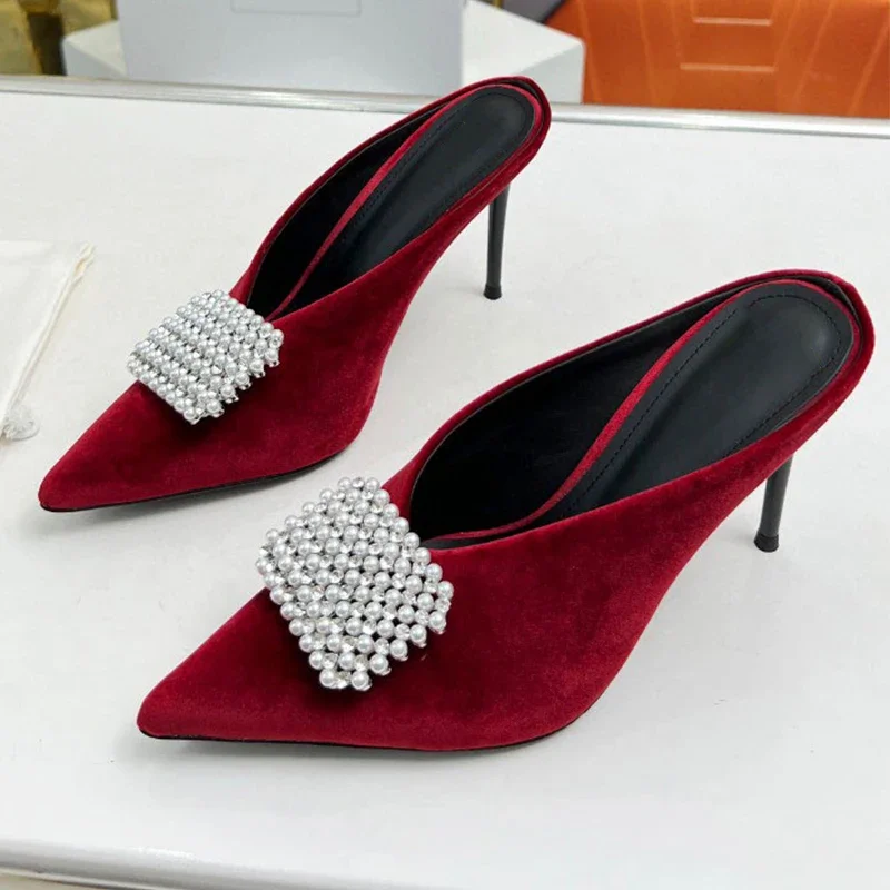 

Женские замшевые туфли-лодочки с острым носком, на высоком каблуке-шпильке