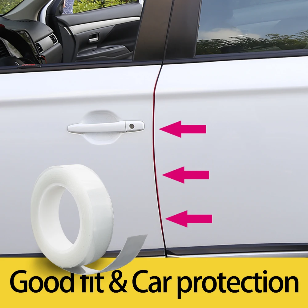 

1.5cmx5m Car Door Edges Guard Car-styling Anti-scratch Wrap Sticker Transparent Door Scratch Protector Styling Mouldings