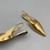 AL*A Silver Slingback Shoes In Real Leather High Quality Golden Mirror Flat Shoes 2025 New Luxury Design Shoes For Women 5