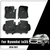 Car Floor Mats Trunk Carpets For Hyundai Tucson IX35 2017 2016 2015 2014 2013 2012 2011 2010 Foot Pads Custom Covers Waterproof 1