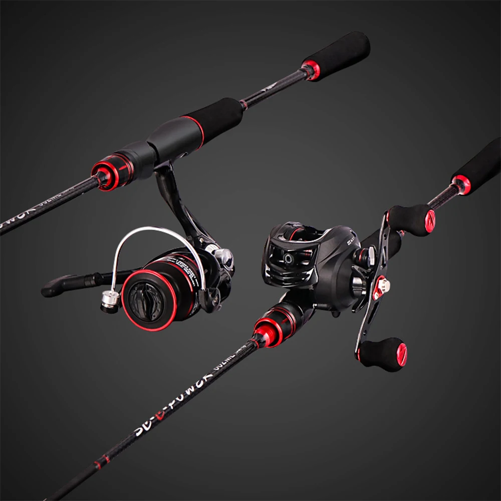

Newbility 1.8m 2.1m 2.4m 2.7m 2 sections fishing rods reel combo spinning