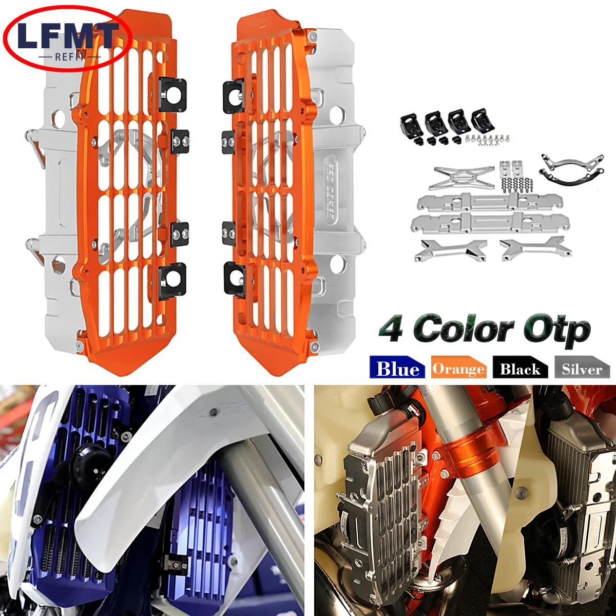 

Motocross Radiator Grill Guard Protector Cover For Husqvarna TE FE 250 300 350 For KTM 2024 new EXC 250 300 Six Days 2024