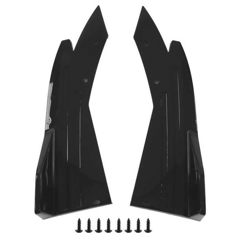 자동차 리어 범퍼 립 윙렛 사이드 스커트 스플리터 스포일러, 립 윙 트림 범퍼 스플리터, 자동 장식 보호 가드, 2 개