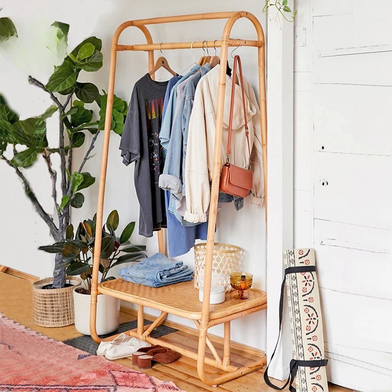 

Clothes and hats rack, floor mounted storage, hanging clothes rack, simple living room, bedroom, home stay ladder