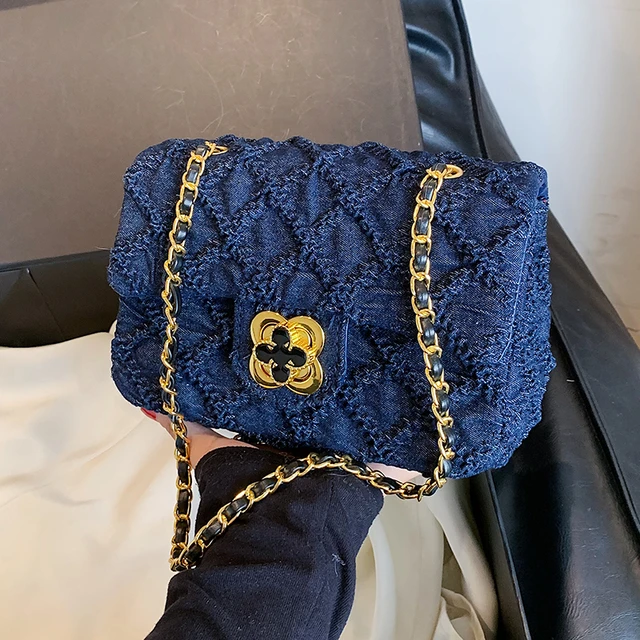Mini Small Square Bag For Women Designer Jean Bag 2023 Luxury Brand  Shoulder Bag Handbag Purse Female Chain Denim Crossbody Bag - AliExpress