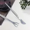 Bonsai Tools Stainless Steel Mini Root Rake Garden Utensils Multifunctional Bonsai Root Loosen Soil Spatula 4