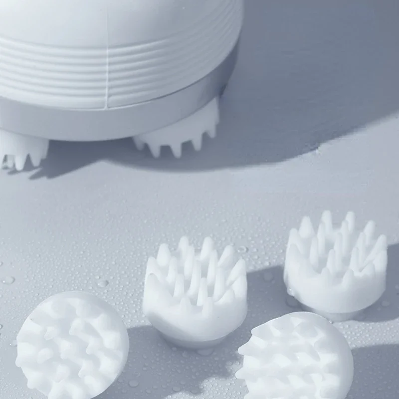 Portable Electric Cordless Hair Scalp Massager with Kneading 4 Massage Nodes Handheld Head Scratcher Massager Stress Relax