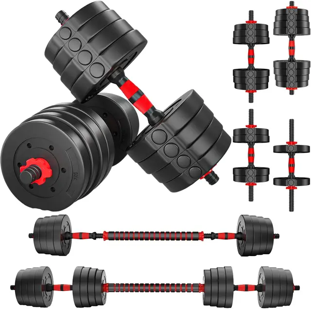 Dumbbells Barbell Set 20KG 30KG, Dumbbells Barbell Set,Adjustable Dumbbells set, Adjustable Lifting Training Set for Men and Wom