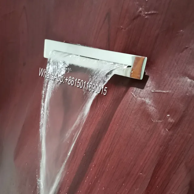 Rozsdamentes Acél Vízesés Udvar Kültéri Medence Vízfüggöny Fal Táj Szökőkút - Image 2