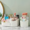 Rotating Pen Container Deluxe Puff Easy To Clean Reasonable Structure Home Supplies Large Capacity Cosmetic Box Large Capacity 5