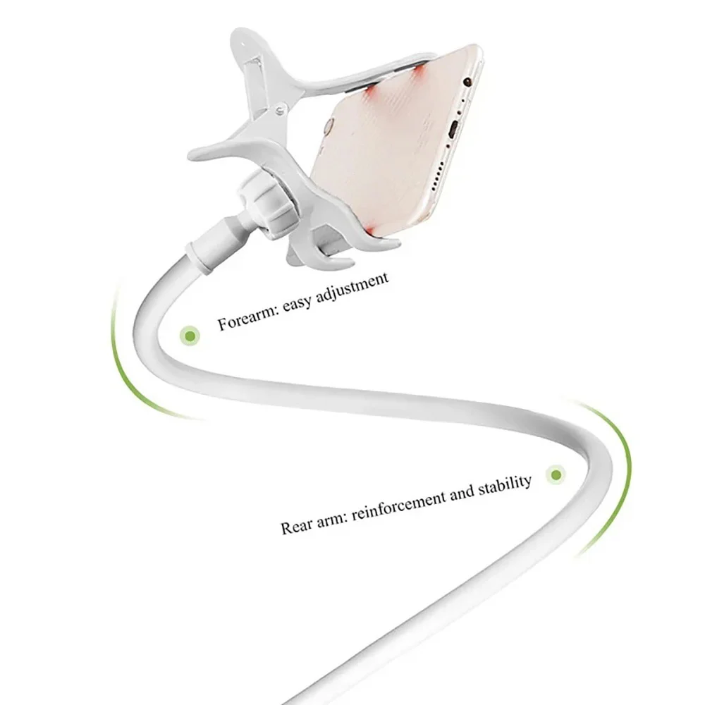 Universal 360 ° Drehbarer Langarm-Handyhalter Rutschfester Halter für Schlafzimmer Wohnzimmer Schreibtisch Nachttisch Verstellbarer Telefonständer – Detail 14