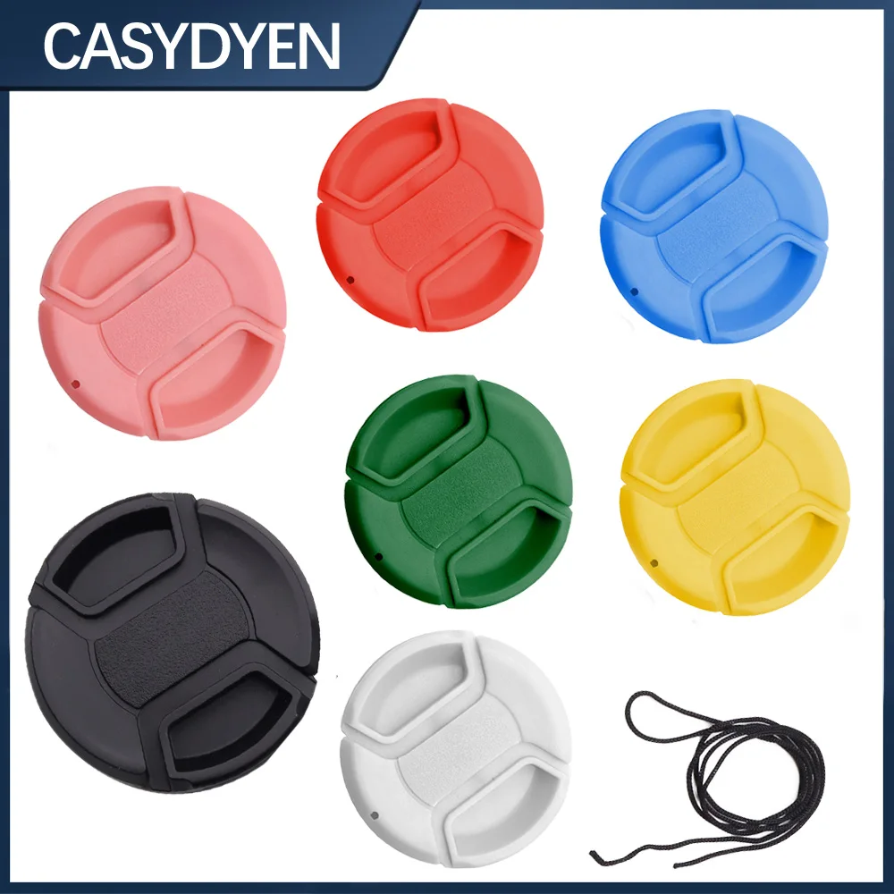 Pinch Lens Cap Holder 49/52/55/58/62/67/72/77mm For Camera
