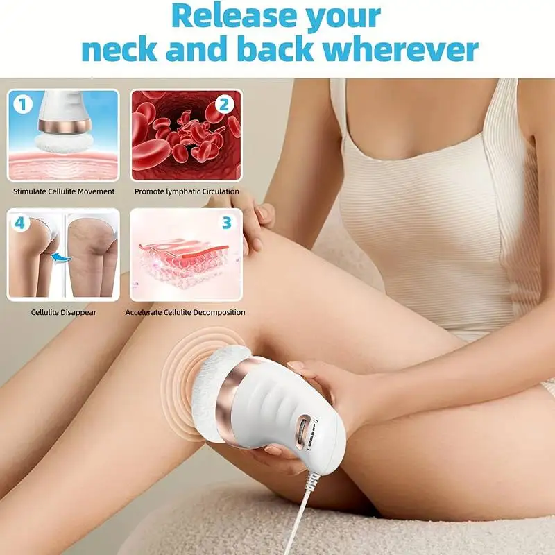 Cellulitis Massager Body Slanke Beeldhouwmachine Handheld Elektrische Massage Pistool Huidverstrakking Voor Buik Taille Bilarmen Benen