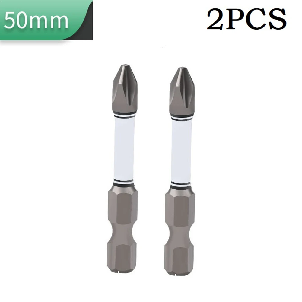 

2PCS 50/65/75/100/150mm PH2 Impact Electric Cross Screwdriver Bits Drill Head Hex Shank For Install Drywall Screws Hand Tools
