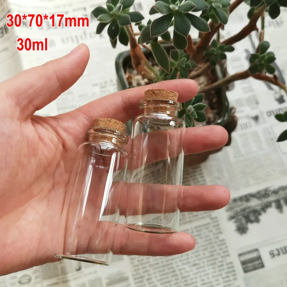 코르크 마개가 있는 실험실 또는 DIY 유리 포장 병, DIY 표류 병, 보관 ..