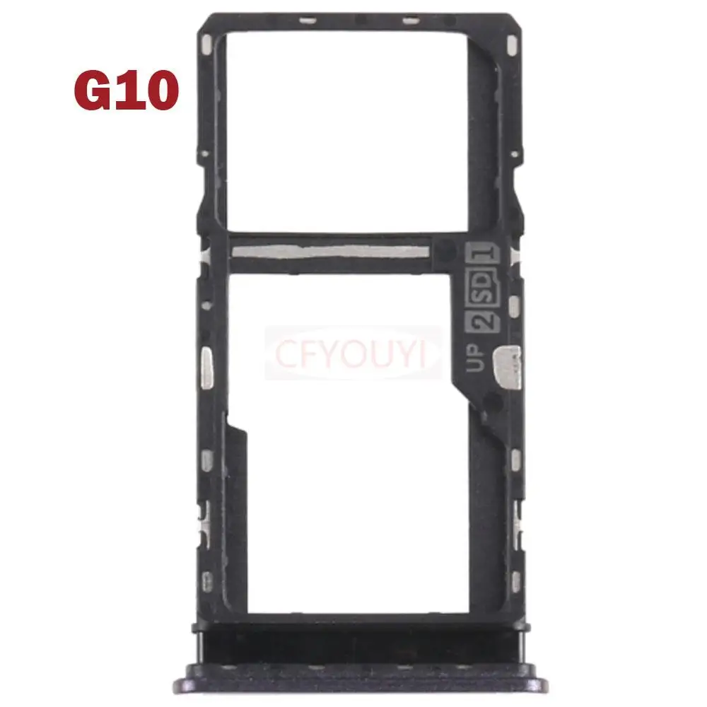 New Sim Tray Holder Slot Replacement Part  For Motorola Moto G10 Xt2127-2 Sim Micro Sd Card Reader Adapters Socket