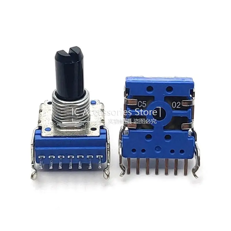 

2PCS RK1413G 142 Horizontal Double Potentiometer C502 C5K Potentiometer Handle With Thread Length 15MMF 7 Feet