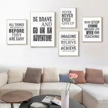

Modern Inspiring Quotes Painting on Canvas Prints Office Wall Decorative Posters Living Room Bedroom Art Picture Home Decoration