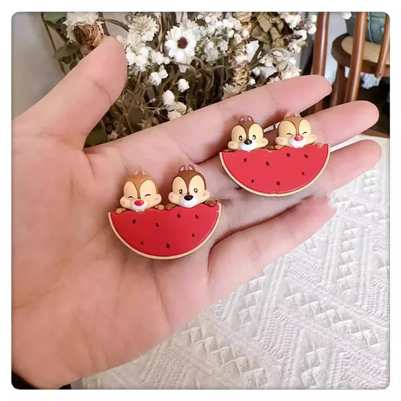 

1PCS 2-3cm Disney genuine bulk watermelon Chip 'n' Dale pen head doll model decoration DIY accessories