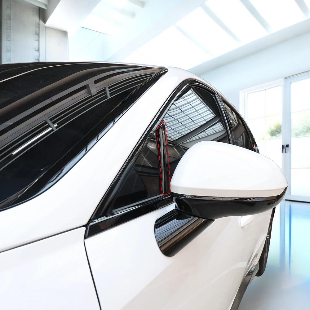 현대 소나타 12PCS ABS 자동차 창문 장식 스트립 버튼 사이드 패널 커버 트림 D-필러 윈도우 프레임 외부 액세서리