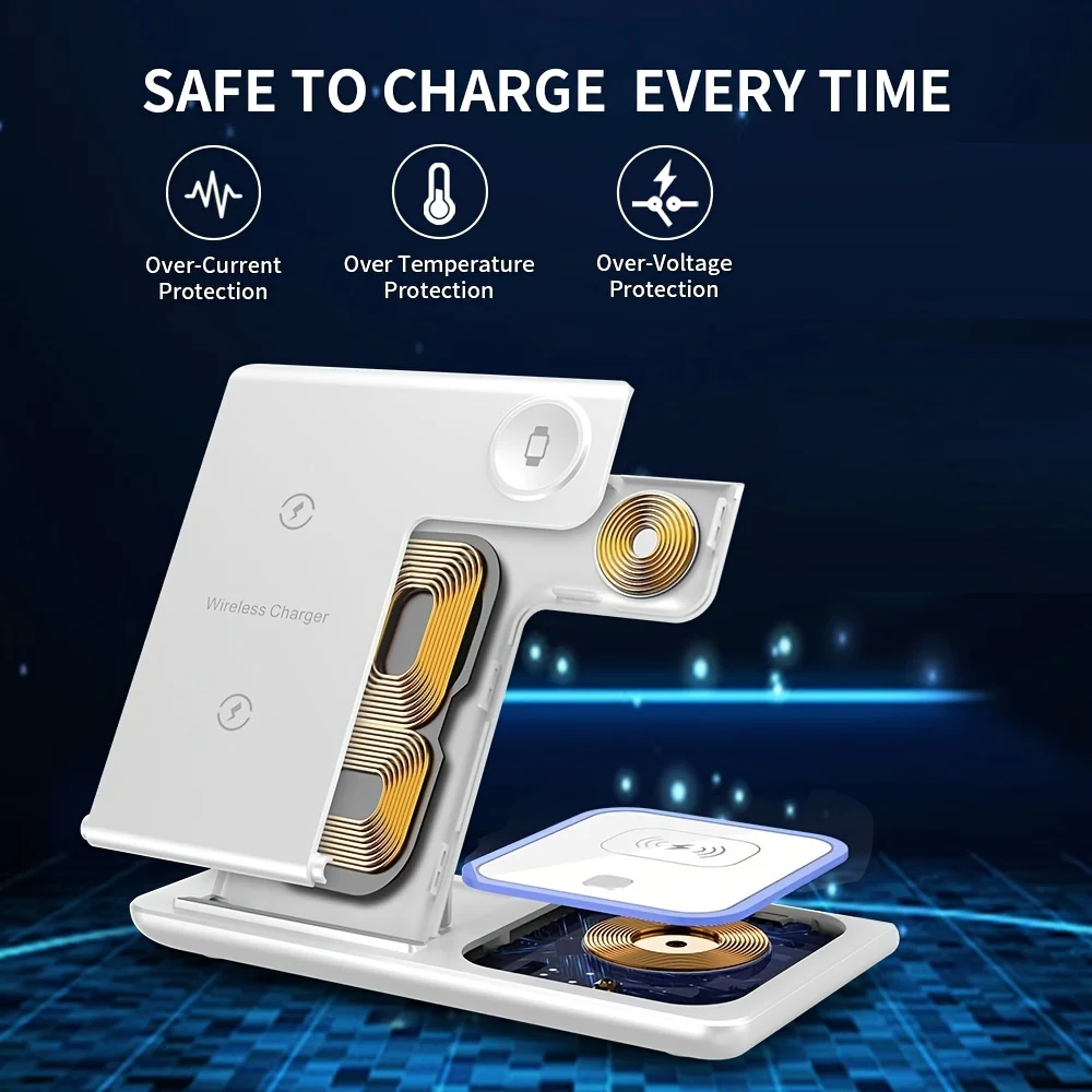 Portable Wireless 3-in-1 Charger Stand 4
