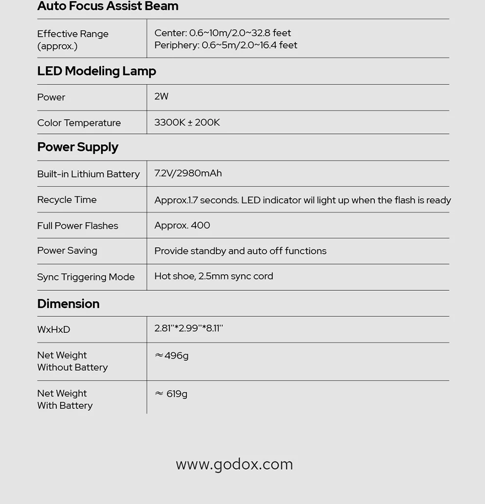 New Godox V100 Round Head Camera Flash Wireless Transmission Speedlite Flash for